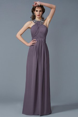 Robe de soirée longue collant fermeutre eclair avec chiffon manche nulle