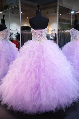 Robe de quinceanera joli avec perle de mode de bal spécial longue