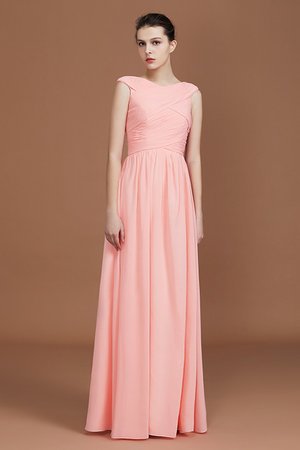 Robe demoiselle d'honneur ligne a longueur au ras du sol de princesse splendide naturel
