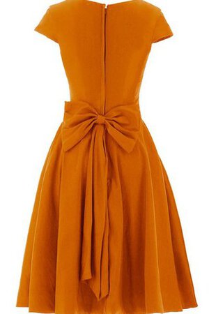 Robe de bal plissage facile avec zip au niveau de genou en chiffon