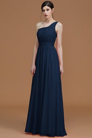 Robe demoiselle d'honneur ruché avec chiffon jusqu'au sol de princesse avec zip