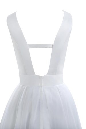 Robe de mariée formelle plissage romantique lache col en bateau