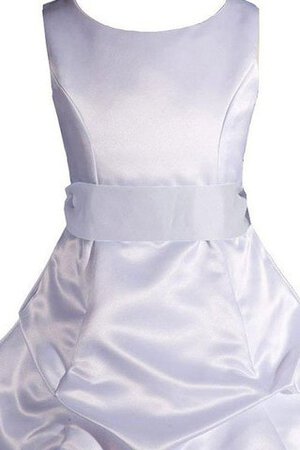 Robe cortège fille textile taffetas avec nœud à boucles de lotus ligne a manche nulle