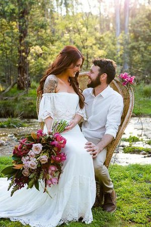 Robe de mariée attirent nature simple d'epaule ecrite a plage