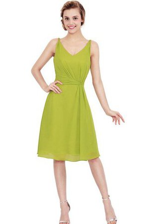 Robe de cocktail facile ruché avec fronce en chiffon fermeutre eclair