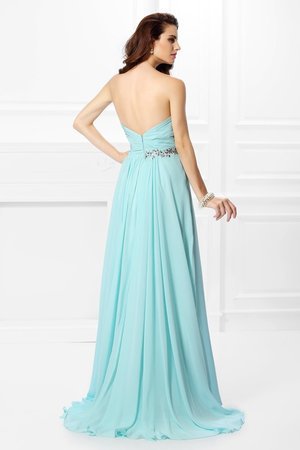 Robe de bal longue de princesse jusqu'au sol avec zip col en forme de cœur