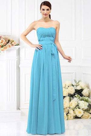 Robe demoiselle d'honneur de princesse avec zip de bustier avec chiffon avec ruban