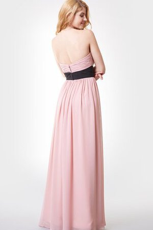 Robe demoiselle d'honneur luxueux longue ceinture sans dos longueur au ras du sol