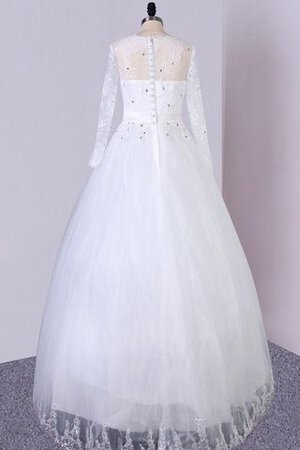 Robe de mariée naturel en dentelle ligne a en tissu pailleté textile en tulle