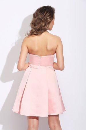 Robe de cocktail fermeutre eclair ligne a de lotus de princesse manche nulle