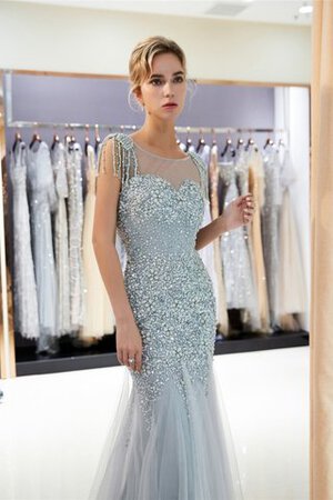 Robe de bal morden longueur au ras du sol en satin en tulle longue