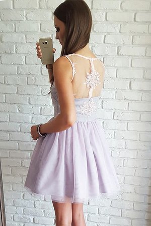 Robe fête de la rentrée naturel bref a-ligne manche nulle de princesse