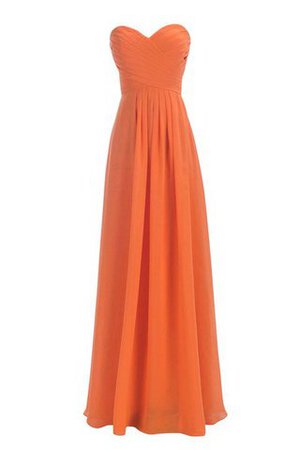 Robe demoiselle d'honneur plissage croisade col en forme de cœur manche nulle jusqu'au sol