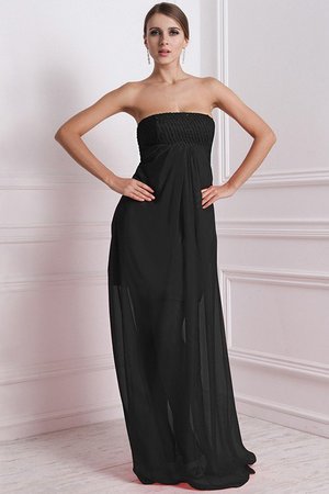 Robe demoiselle d'honneur longue fermeutre eclair de bustier avec perle de princesse