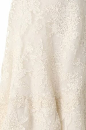 Robe de mariée longue naturel manche nulle avec ruban dos nu