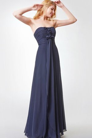 Robe demoiselle d'honneur avec chiffon de bustier ruché fermeutre eclair avec fronce