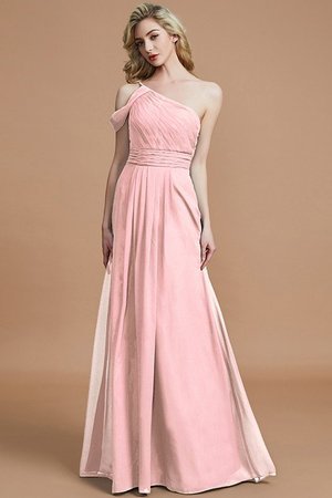 Robe demoiselle d'honneur naturel manche nulle ligne a avec chiffon de princesse