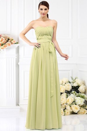 Robe demoiselle d'honneur de princesse avec zip de bustier avec chiffon avec ruban