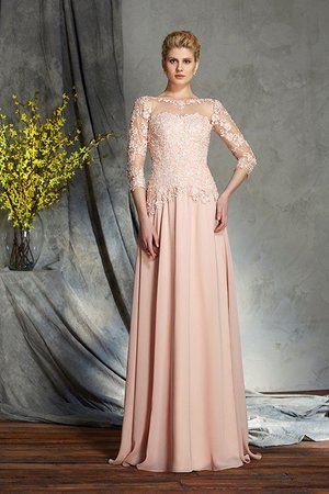 Robe mère de mariée longue naturel avec zip longueur au ras du sol ligne a