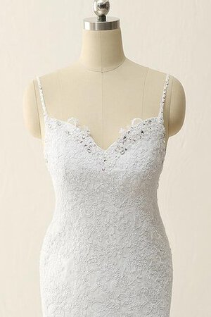 Robe de mariée de sirène au niveau de genou avec bouton longueur au ras du sol en organza