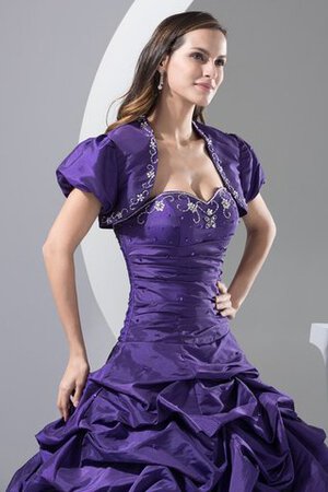 Robe de quinceanera ample broder de mode de bal col en forme de cœur