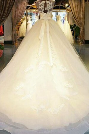 Robe de mariée fermeutre eclair avec perle jusqu'au sol de mode de bal decoration en fleur