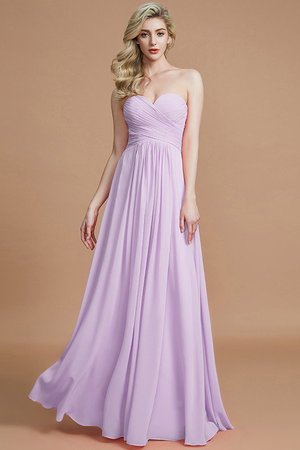 Robe demoiselle d'honneur naturel de princesse ligne a avec chiffon jusqu'au sol