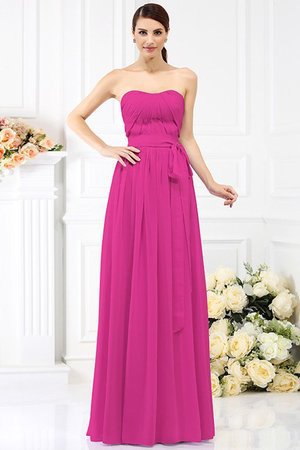 Robe demoiselle d'honneur de princesse avec zip de bustier avec chiffon avec ruban