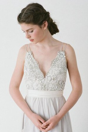 Robe de mariée plissage ceinture avec perle avec ruban en chiffon