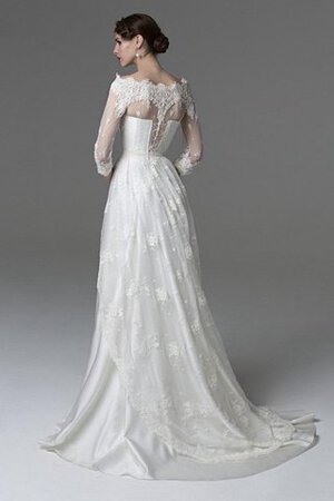 Robe de mariée intemporel humble epaule nue ligne a en dentelle