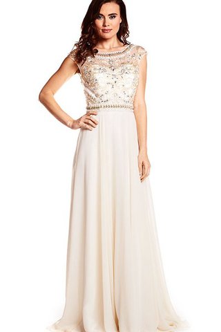 Robe de bal distinguee avec chiffon noeud de traîne courte avec manche courte