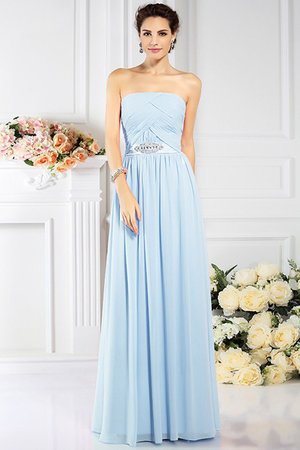 Robe demoiselle d'honneur plissage avec chiffon de bustier de princesse avec fronce