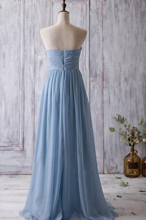 Robe demoiselle d'honneur longue de bustier fermeutre eclair de lotus ligne a