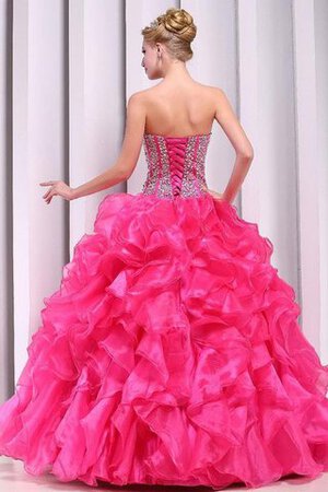 Robe de quinceanera naturel cordon de bustier de lotus textile en tulle