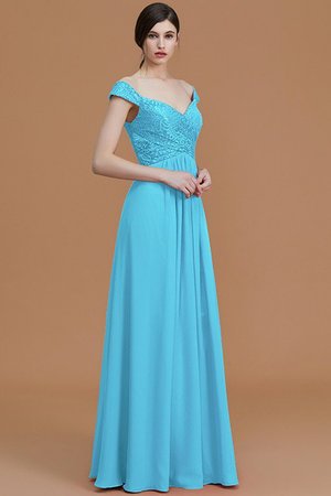 Robe demoiselle d'honneur naturel fermeutre eclair de princesse ligne a en chiffon