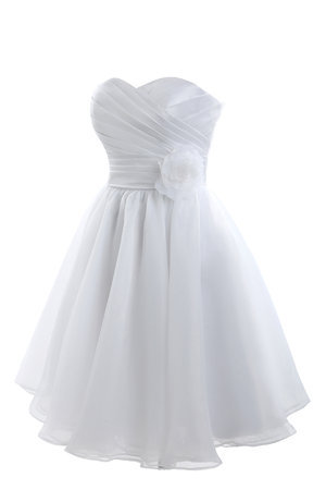 Robe de mariée classique romantique attirent en satin versicolor