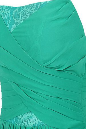 Robe demoiselle d'honneur bref naturel avec chiffon manche nulle a-ligne