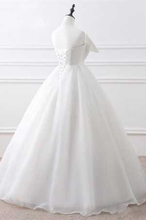 Robe de mariée jusqu'au sol divin manche nulle longue simple