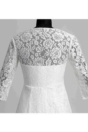 Robe de mariée humble de tour de ceinture empire ligne a ruché avec décoration dentelle