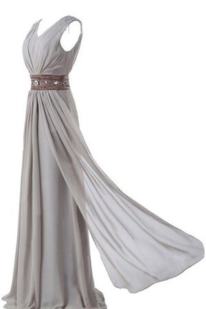 Robe mère de mariée longue manche nulle jusqu'au sol a-ligne avec perle