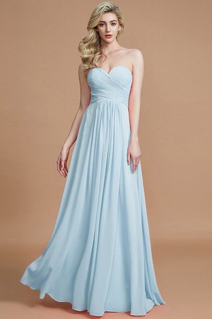 Robe demoiselle d'honneur naturel de princesse ligne a avec chiffon jusqu'au sol