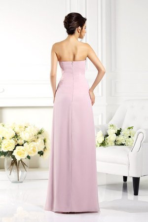 Robe mère de mariée manche nulle ligne a de bustier fermeutre eclair avec chiffon