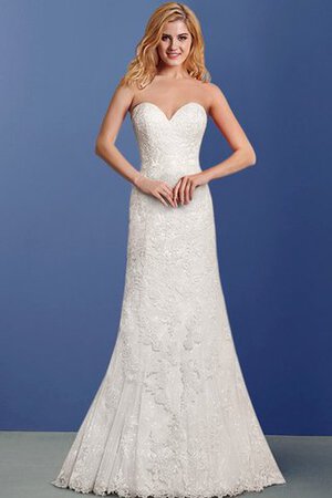 Robe de mariée longue sexy sans empire décolleté dans le dos brodé