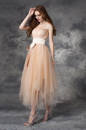 Robe fête de la rentrée longue de bustier manche nulle ligne a fermeutre eclair