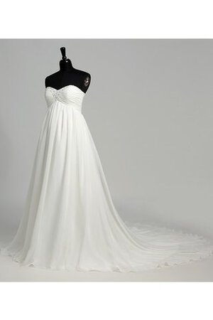 Robe de mariée romantique attirent enceinte de col en cœur fermeutre eclair