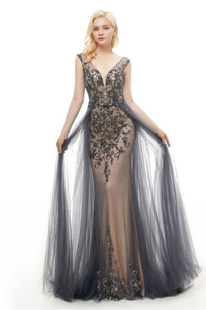 Robe de bal de col en v incroyable en satin extensible exclusif extraodinaire