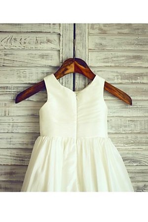 Robe cortège fille de princesse avec chiffon ligne a manche nulle fermeutre eclair