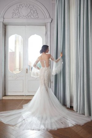 Robe de mariée sucré brodé avec zip naturel longue