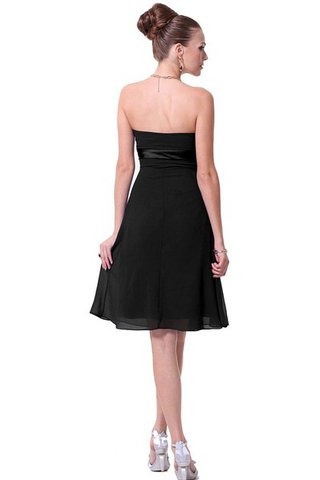 Robe de graduation bref dos nu avec chiffon de tour de ceinture en haute de bustier