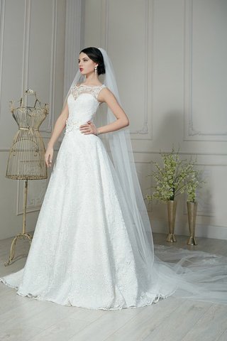 Robe de mariée facile naturel col en bateau ligne a cordon